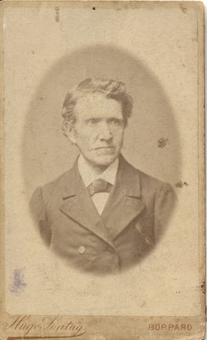 Der gemeinsame Urahn der Filsener und Herzogenrather Linie: Jacob Hellbach (1825 – 1903), Winzer in Filsen um 1886. Foto: Archiv Astrid Urgatz, Aachen.